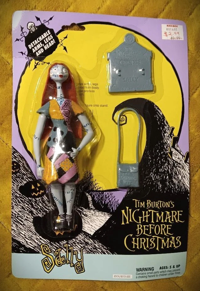 1993 Tim Burtons Hasbro Nightmare Before Christmas Sally Figure