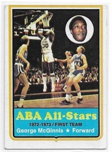Carta George McGINNIS 1973-74 Topps Basketball All-Star #180 Indiana Pacers VG - Foto 1 di 1