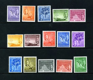 Seychelles  MH  157-71   1952 Definitives    SE004 - Picture 1 of 1