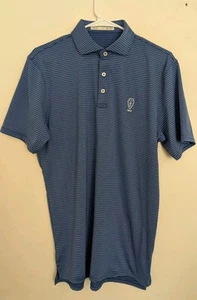 Holderness Bourne Poloshirt Medium Herren Blau Golf Performance Tailored Fit - Bild 1 von 9