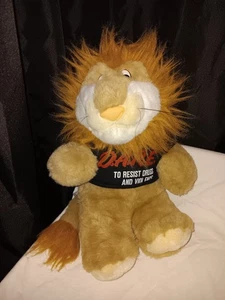 Vintage 90’s D.A.R.E. Plush DAREN THE LION 10" Stuffed Animal DARE EUC VTG - Picture 1 of 5