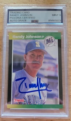 Donruss Baseball's Best 1989 - Randy Johnson #80 (RC) autógrafo PSA 9 automático Foto 1 de 2
