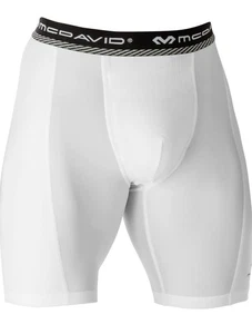 Mcdavid pantaloncino uomo moderno compressione 1 paio coppa tasca raffredda bianco grande - Foto 1 di 8