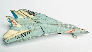 VINTAGE ZYLMEX ZEE TOYS SUPER DYNA-FLITES #A143 F-14 TOMCAT NAVY FIGHTER - Picture 1 of 6