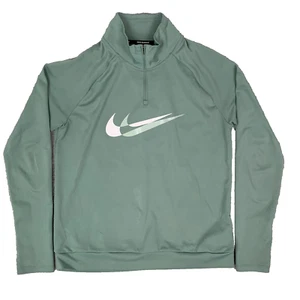 Nike Dri Fit 1/4 Zip grün Laufen Langarm Pullover Damen Größe Small S - Bild 1 von 19