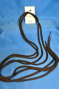 Lacci per scarpe e scarponi rotondi resistenti da trekking, escursionismo, 1/4" spessore 72" lunghezza marrone - Foto 1 di 2