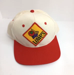 LOWE'S SUPERMARKET Texas Supermarket Grocery Store Ball Cap / Hat Khaki & Red - Picture 1 of 5