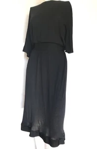 LANVIN Black Dress With Belt Knee-Length Sz 40 Us 6 M $1900 - Picture 1 of 12