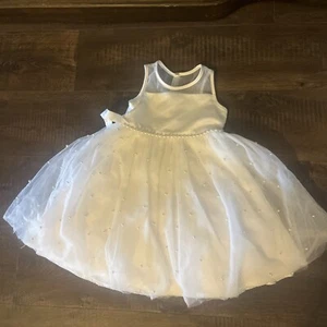 American Princess Formal Dress Size 4 Special Occasion Pearls Lace Cream READ - Picture 1 of 8