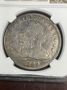 NGC FINE DETAILS 1799 DRAPED BUST DOLLAR REPAIRED STILL A VERY NICE LOOKING COIN - Picture 1 of 3