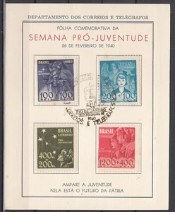 EL23151/ BRAZIL – Y&T # 359 / 362 COMPLETE ON OFFICIAL DOCUMENT - Picture 1 of 2