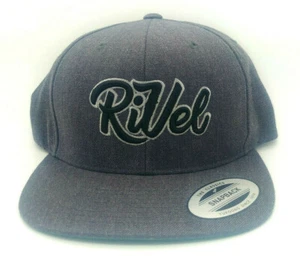 Rivel Team Gray Flat Brim Baseball Cap Adjustable Snapback Hat - Picture 1 of 3