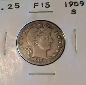 1909 S BARBER QUARTER - Picture 1 of 2