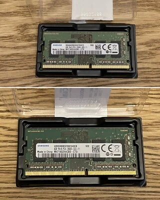 Samsung 8GB (2x4GB) 1Rx16 PC4 laptop memory RAM M471A5244CBO-CTD - Image 1 of 2