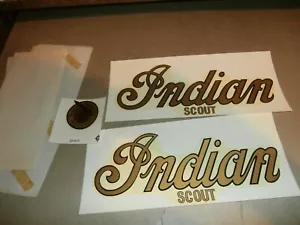 2 Indian Scout Motorcycle Water Decals Bob Speck Valpariso IN R Kern Macungie PA - Picture 1 of 9