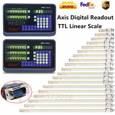 2/3 Axis Digital Readout Linear Scale DRO Display Glass Sensor Bridgeport Mill