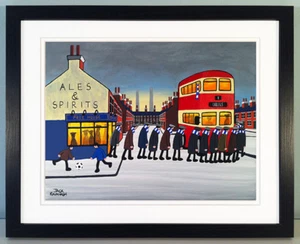 JACK KAVANAGH "GOING TO THE MATCH" CARLISLE UNITED FRAMED PRINT - Picture 1 of 6