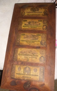 Confederate Notes Wall Plaque - Picture 1 of 9