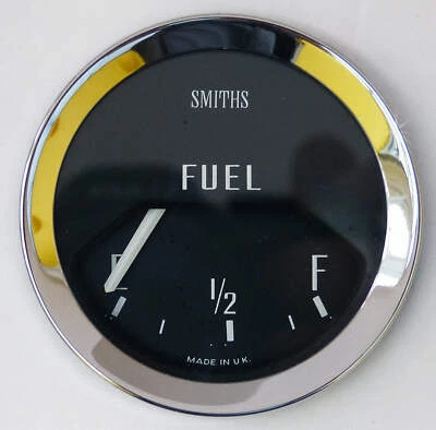 Smiths BF2226/00 Classic Car Fuel Gauge Chrome Bezel, MGB Sprite Midget BHA4736 - Image 1 of 2