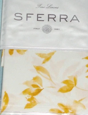 Sferra Procida будуар шам банан желтый цветочный хлопок перкаль Италии 12 x 16» новый - Изображение 1 из 4