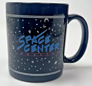 Tazza vintage NASA Johnson Space Center Houston Texas blu 10 oz tazza anni 80 90 - Foto 1 di 6