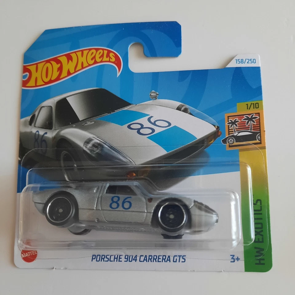 Hot Wheels Mattel Porsche 904 Carrera GTS 158/250 HW Exotics 1/10 Modellino 2024 - Immagine 1 di 1