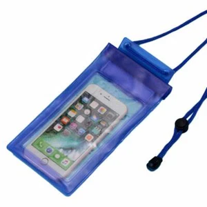 Universal Wasserdicht Unterwasser Handy Hülle Tasche Dry Bag 5" 6" Cover Blau - Bild 1 von 9