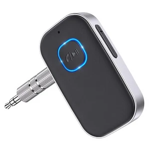 Bluetooth Wireless Receiver Car Music Call Noise Cancelling 3.5mm AUX Adapter - Picture 1 of 17