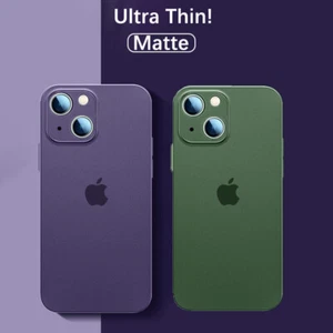 Ultra-thin Shockproof Slim Matte Case Cover For iPhone 16 15 14 Pro Max 13 12 11 - Picture 1 of 25