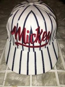 DISNEY Parks Mickey Hat Red White Blue striped adult ball cap Original Authentic - Picture 1 of 2