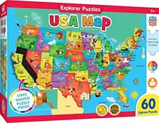 MasterPieces Educational - USA Map State Shaped 60pc Puzzle