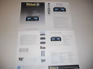 McIntosh MC 162 Amplifier Brochure 4 pages, Specs/Info/Articles 1999 - Picture 1 of 3