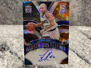 2021 Panini Spectra Mike Bibby /49 On Card Auto Illustrious Legends Astral Kings