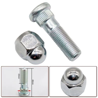 Wheel Hub Bolt Stud and Nut Set for Forester 2009 2019 OEM Steel Part Numbers - Image 1 of 4