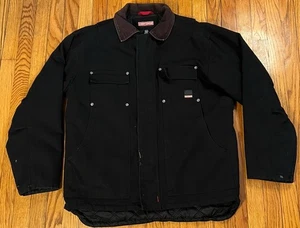 Craftsman schwarz Chore Canvas schwere durchgehender Reißverschluss Arbeitsjacke Herren Medium - Bild 1 von 9