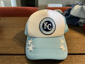Gorra de pelota azul pálido de los Reales de Kansas City gorra snapback de béisbol malla trasera camionero - Imagen 1 de 19