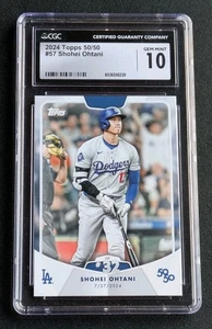 2024 Topps 50/50 Shohei Ohtani #57 CGC 10 GEM MINT Dodgers MVP Dodgers - Bild 1 von 2