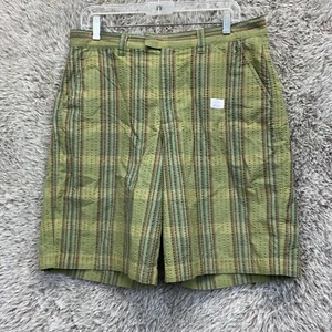 Pantalones Cortos Patagonia Hombre Talla 32 Algodón Orgánico Verde A Cuadros Ligeros - Imagen 1 de 9