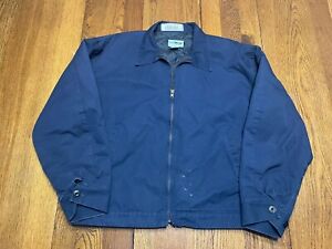 Vintage Work Jacket XL Blue Quilt Lined Cornerstone Workwear Skater