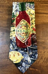 Tabakmarke Pfeffersauce McIlhenny Co. Avery Island Herrenkrawatte aus 100 % Seide - Bild 1 von 5