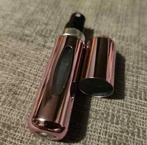 5ml shiny pink Refillable Perfume Bottle Travel Atomizers Spray Rrp £9.99 - Bild 1 von 2