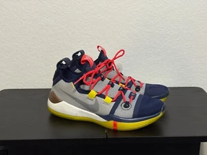 RARE Kobe AD Mamba Day Sail 2018 - Sz 8.5 Mens - Navy Blue Red Yellow - Picture 1 of 8