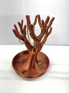 Jewelry Tree For Earrings, Rings, & Bracelets With Organizer Tray Stand - Picture 1 of 5