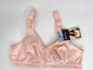 Sujetador Bali Classic Support Wirefree Cool Comfort 3820 rosa rubor 36C NUEVO - Imagen 1 de 4