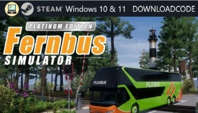 NEU PC Computer Spiel Fernbus Simulator Platinum Edt für Windows 10 11 STEAM Key - Bild 1 von 4