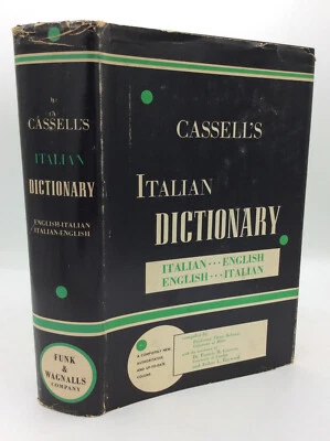 CASSELL'S ITALIAN DICTIONARY - 1959 - vintage language studies - English - Image 1 of 4