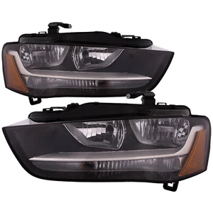 Headlight Pair For Audi A4 13-14 S4 12-16 CAPA Certified - Picture 1 of 8
