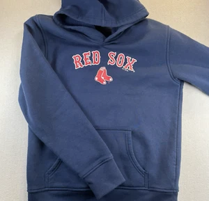 Red Sox Nike Team Hoodie Large Child's 16-18 Blue Team Colors Swoosh Logo MLB - Picture 1 of 8