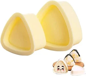 Onigiri 2 Pieces Rice Ball Mold Makers, Triangle Sushi Mold for Japanese Boxed M - Picture 1 of 12