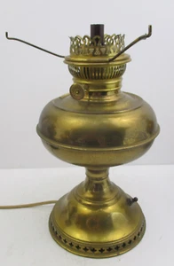 RAYO BRASS OIL KEROSENE LAMP - ELECTRIFIED (GSB3) - Picture 1 of 11